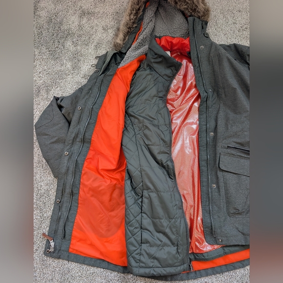 Columbia Interchange Omni-Heat 3-in-1 Parka Jacket Women’s Small Gray Ski/Winter - Picture 3 of 5